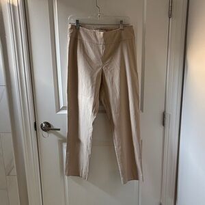 Sarah Campbell size 10 straight leg tan pants